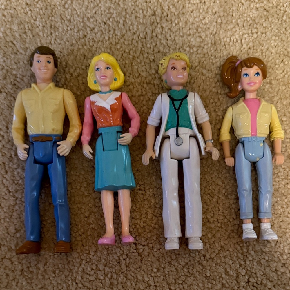 Vintage Playskool Colorful Family Figurine Set